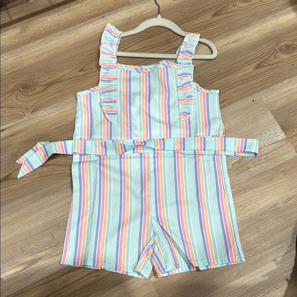 Colorful Striped Kids Romper